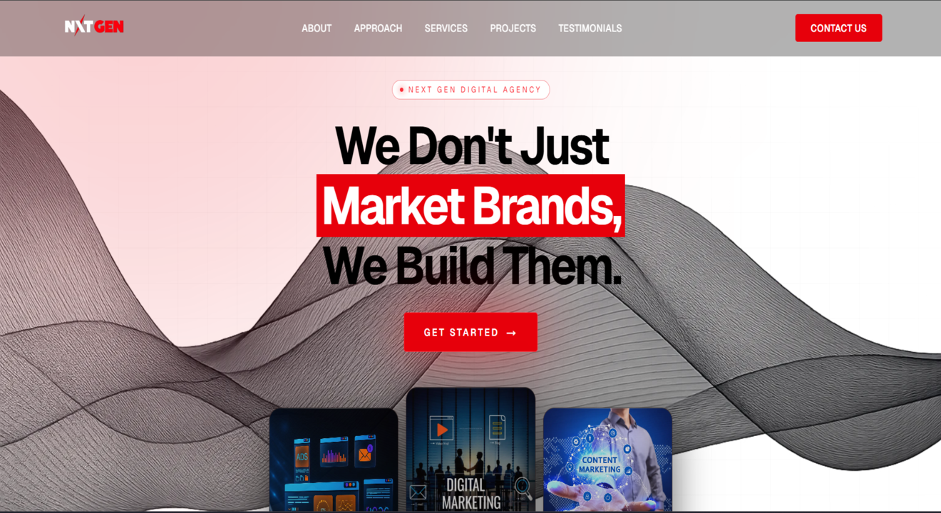 Nxtgen Marketing — placeholder project mockup